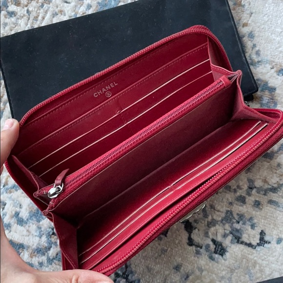 Chanel Boy quilted caviar wallet - Picture 6 of 7